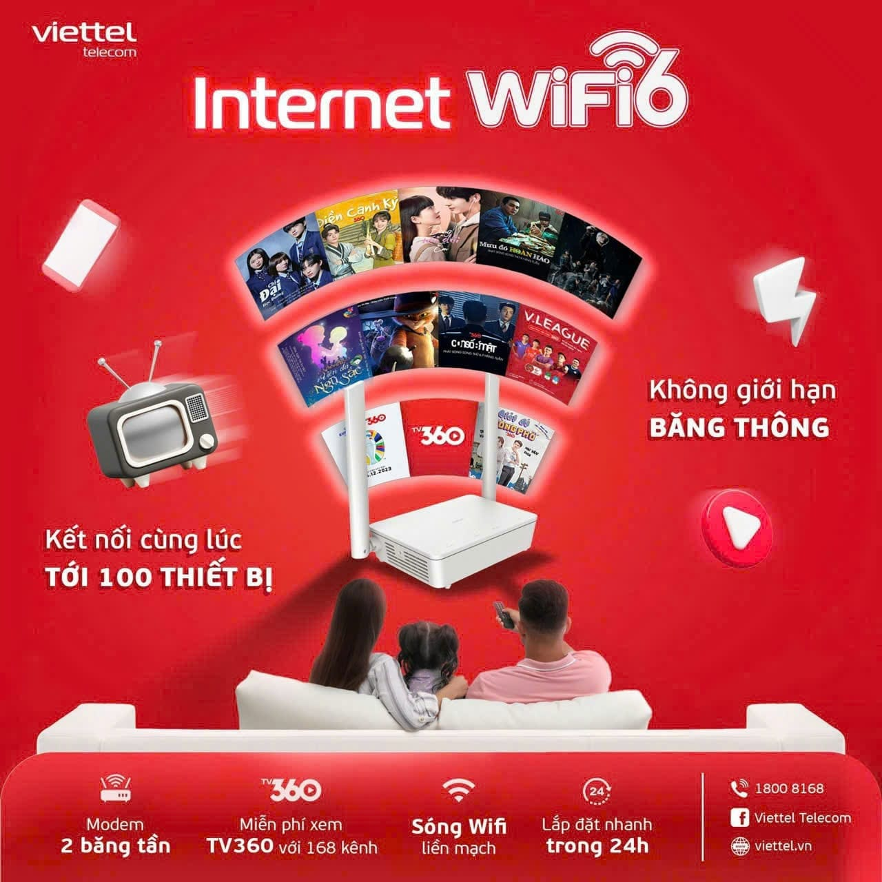 Chương trình ưu đãi khi lắp mạng Internet Viettel phường Linh Tây - Dangkyinternet.vn